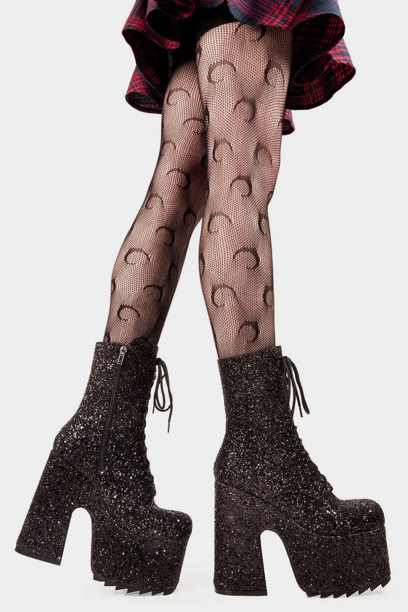 Spotlight Chunky Platform Ankle Boots LAMODA - Main Image