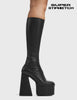 Hate You Super Stretch Platform Knee High Boots