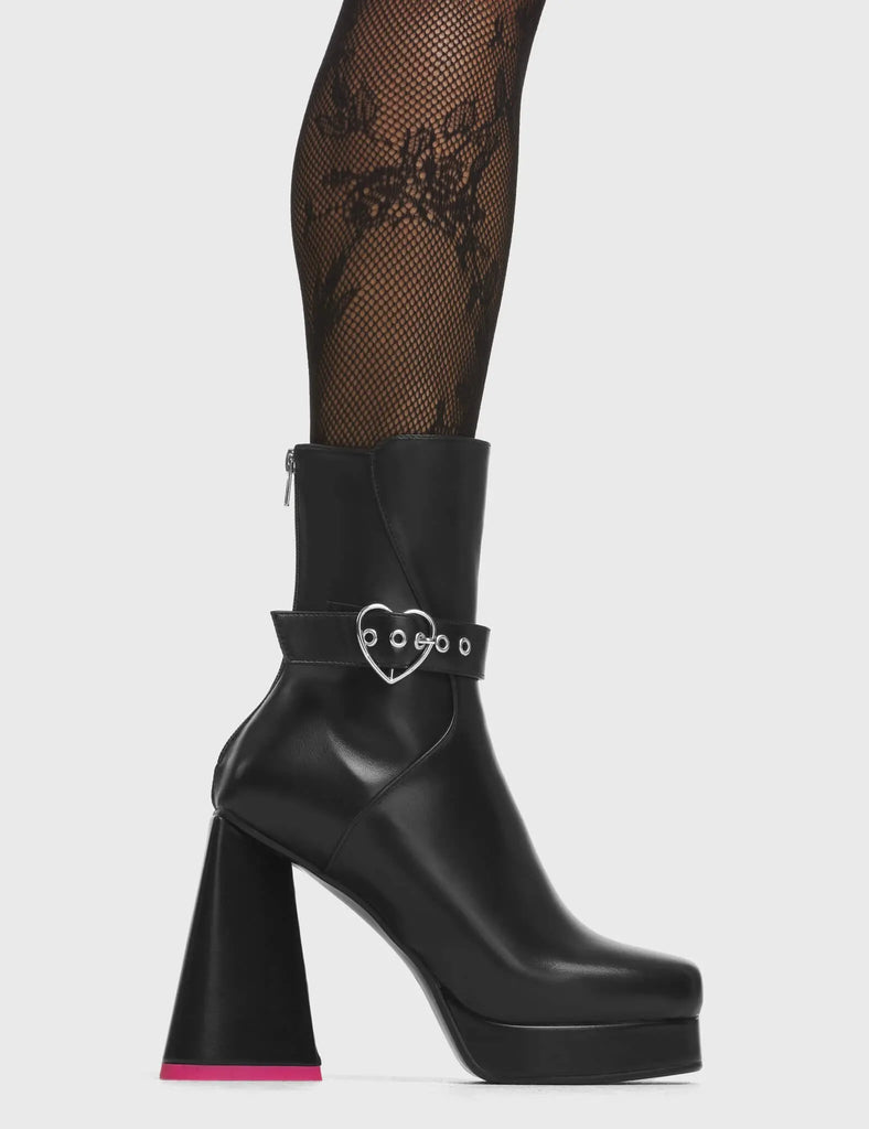 All Yours Platform Ankle Boots lamodawebsite