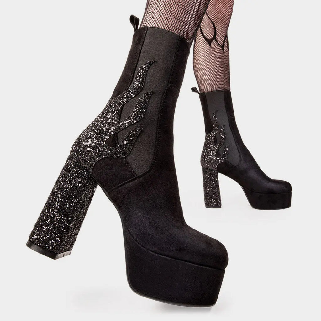 Apparent Lies Platform Calf Boots lamodawebsite