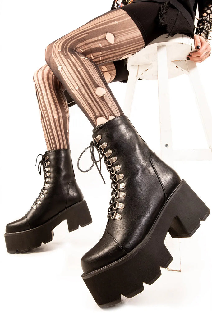 Auroa Chunky Platform Ankle Boots LAMODA