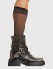 Hawk Platform Ankle Boots