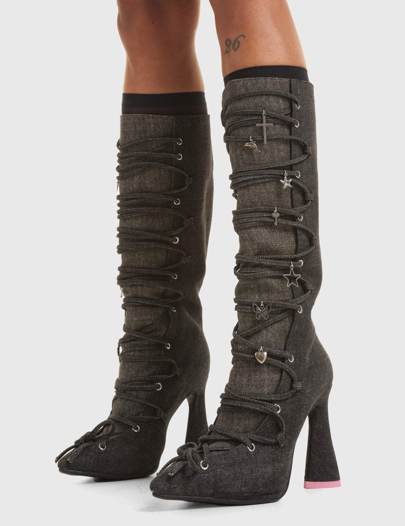 Healing Platform Knee High Boots