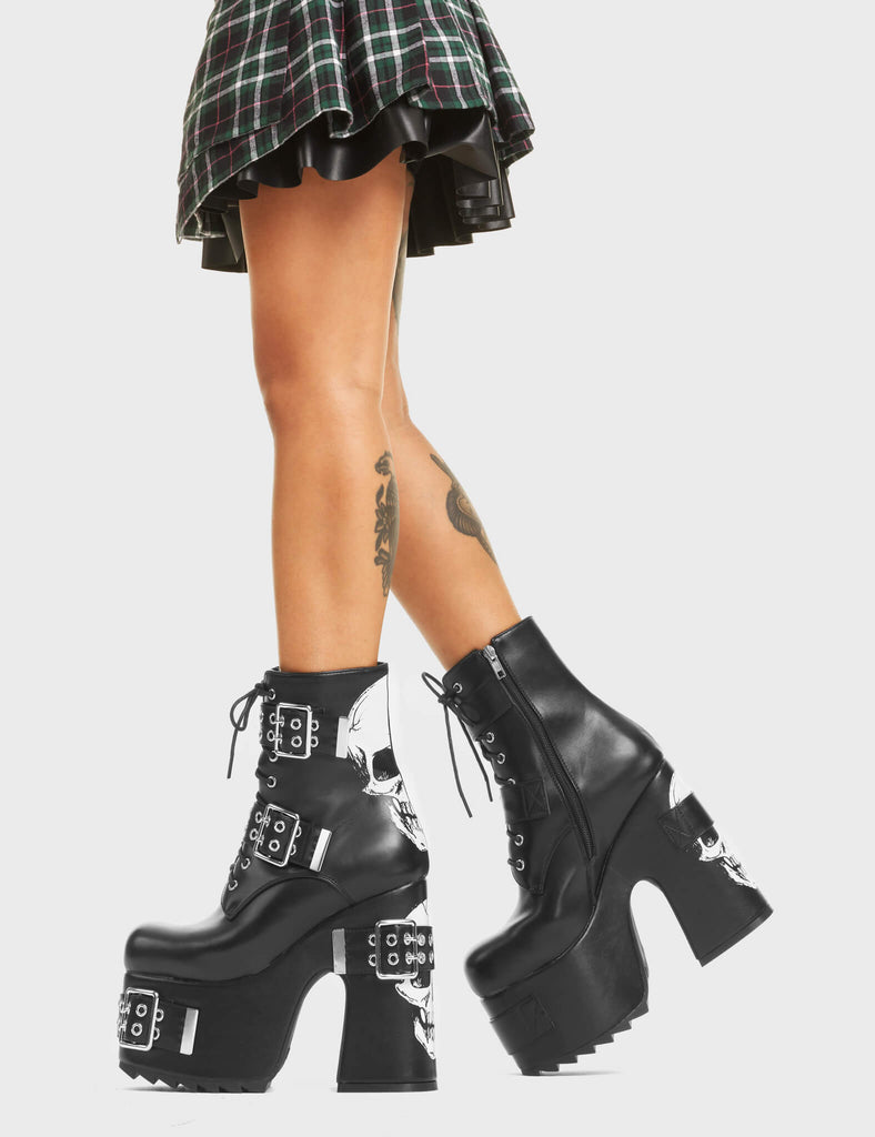 Whatever Chunky Platform Ankle Boots