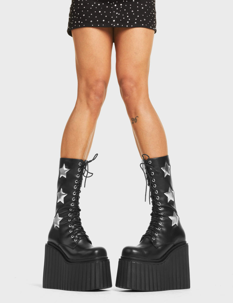 Can't Cope Chunky Creeper Calf Boots