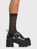 Youthful Chunky Platform Mary Jane Shoes