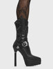 Anger Management Western Platform Calf Boots