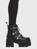 Lost In Music Chunky Platform Ankle Boots