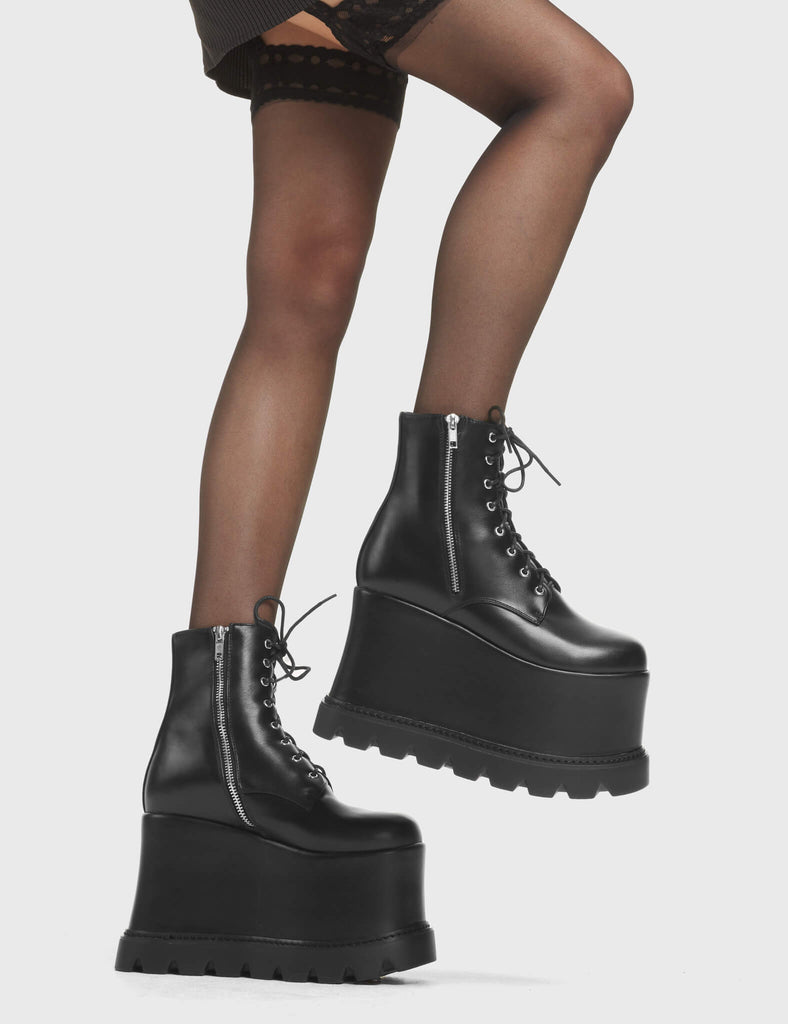 Up In Arms Chunky Platform Ankle Boots