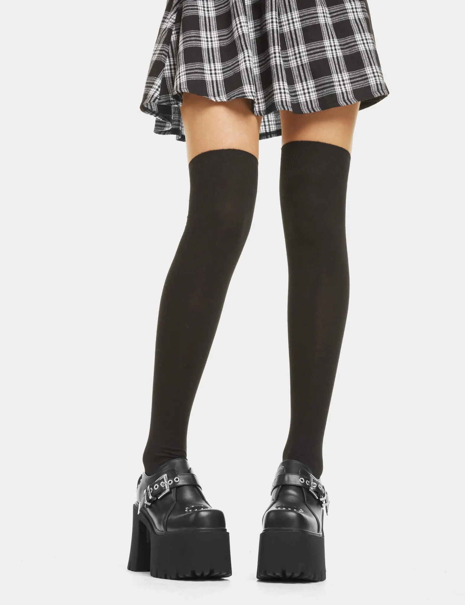 Black Out Thigh High Socks LAMODA