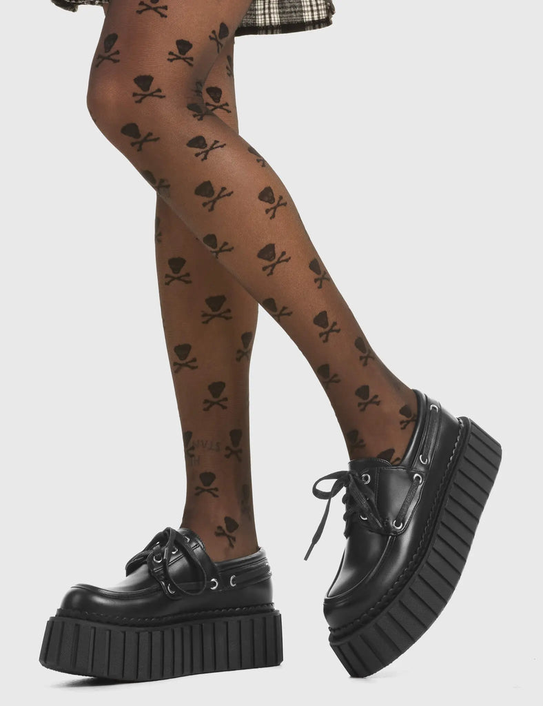 Breaking News Chunky Platform Creeper Shoes LAMODA