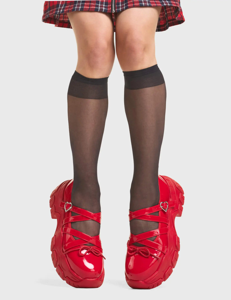 Candy Chunky Platform Mary Jane Shoes LAMODA