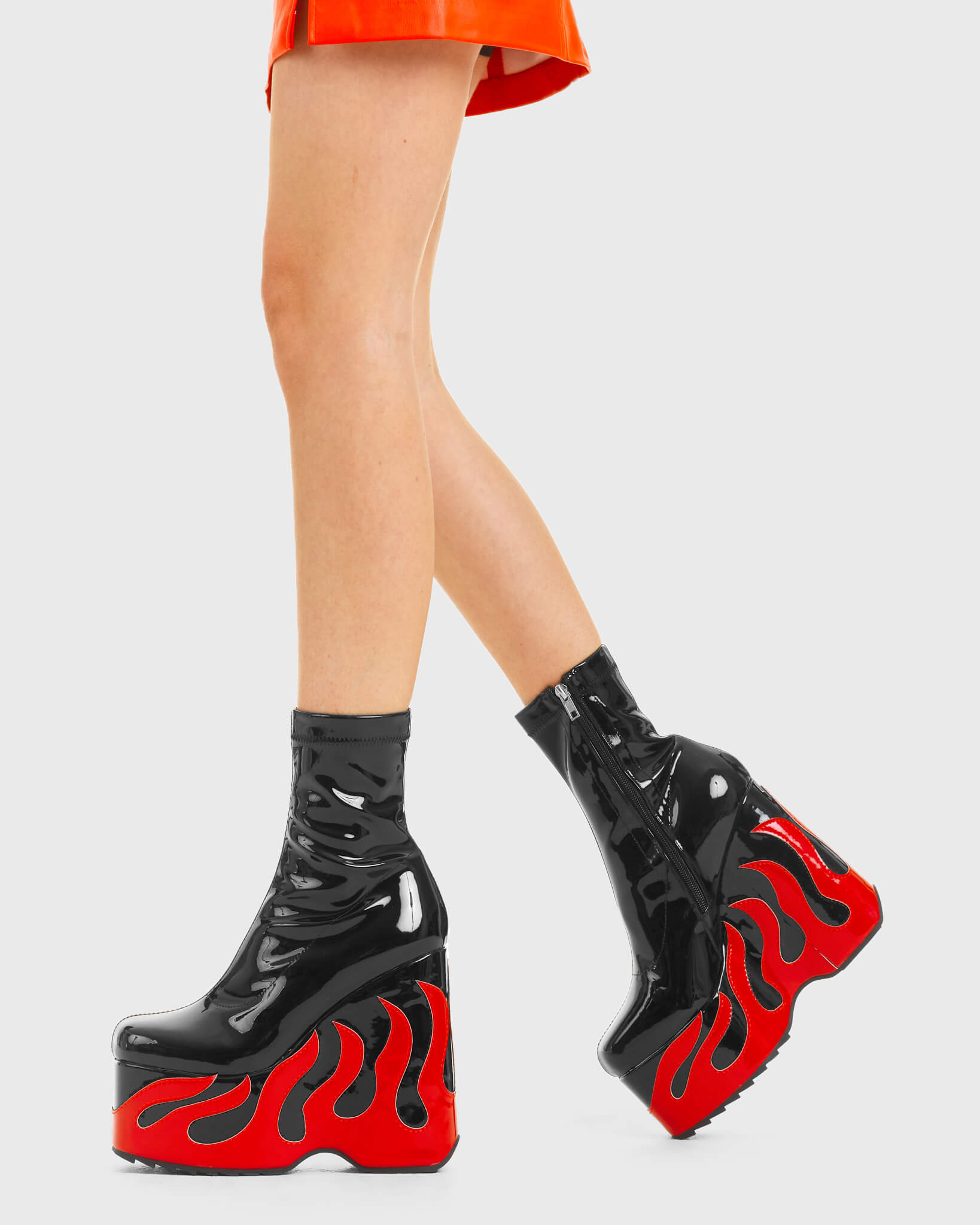 Flame hot sale platform boots