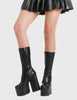 Circle Of Lies Platform Calf Boots