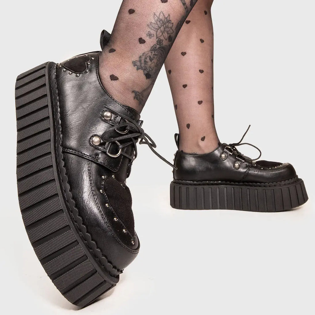 Cryptic Love Chunky Creeper Shoes lamodawebsite