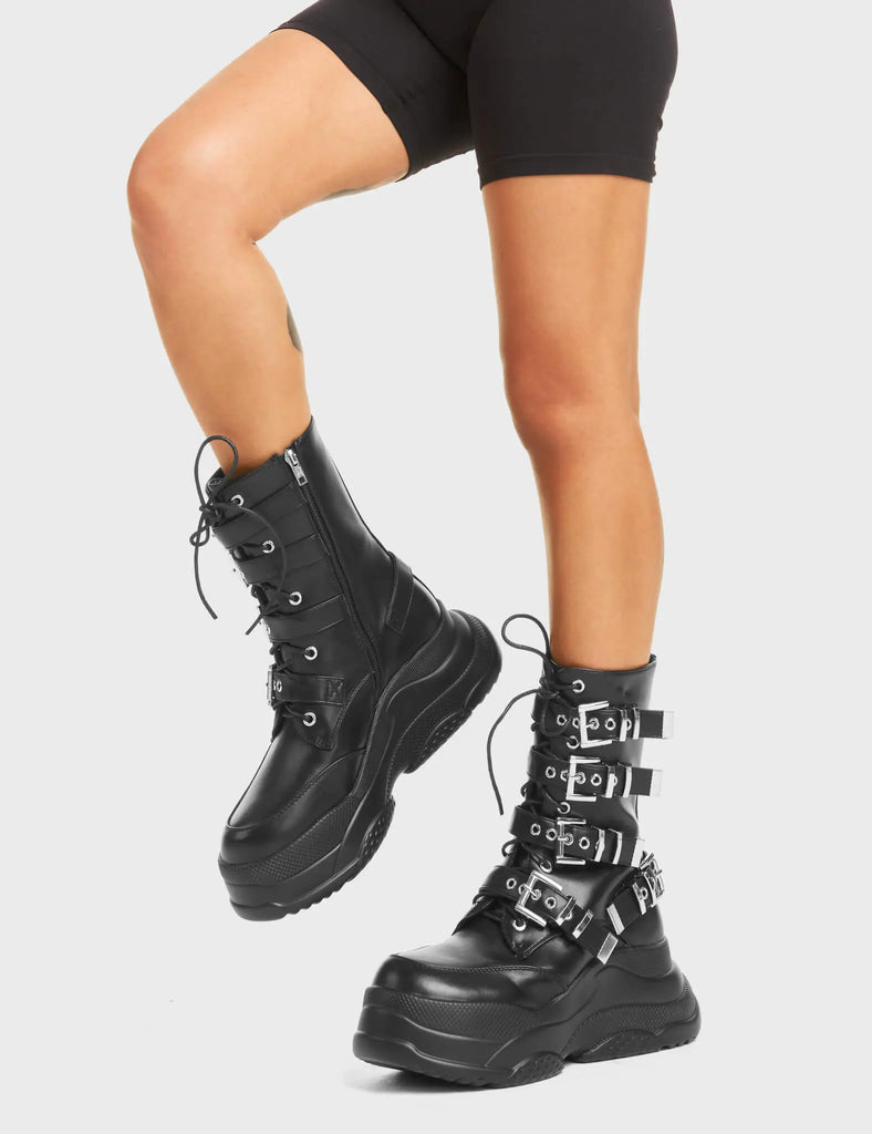 Dawn Chorus Chunky Platform Ankle Boots LAMODA