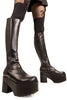 Elegant Strangers Chunky Platform Knee High Boots
