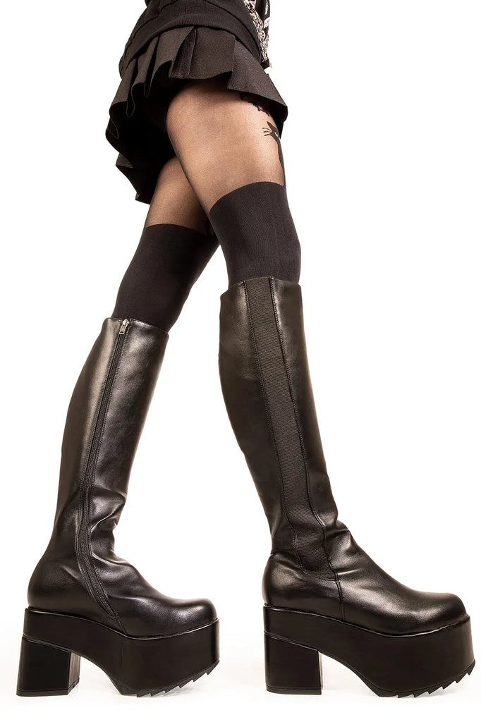 Elegant Strangers Chunky Platform Knee High Boots LAMODA
