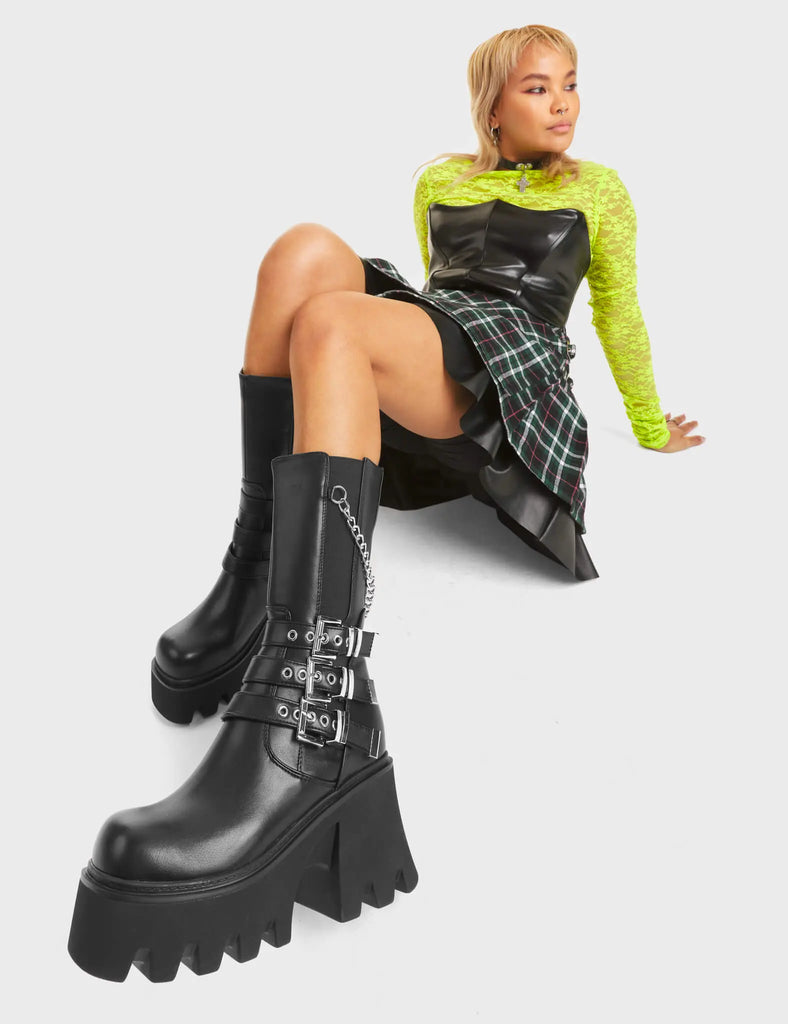 Eternal Chunky Platform Ankle Boots LAMODA
