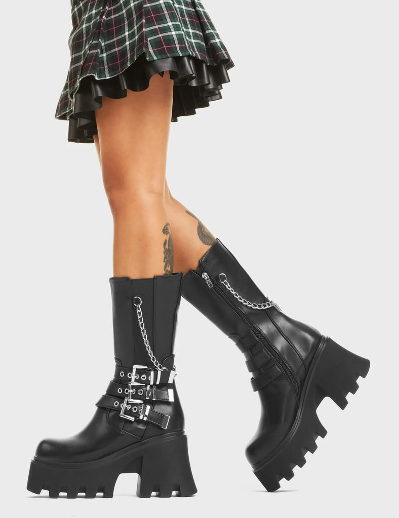 Eternal Chunky Platform Ankle Boots LAMODA