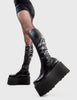 FYI Chunky Platform Knee High Boots