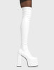 Fantasies Platform Thigh High Boots