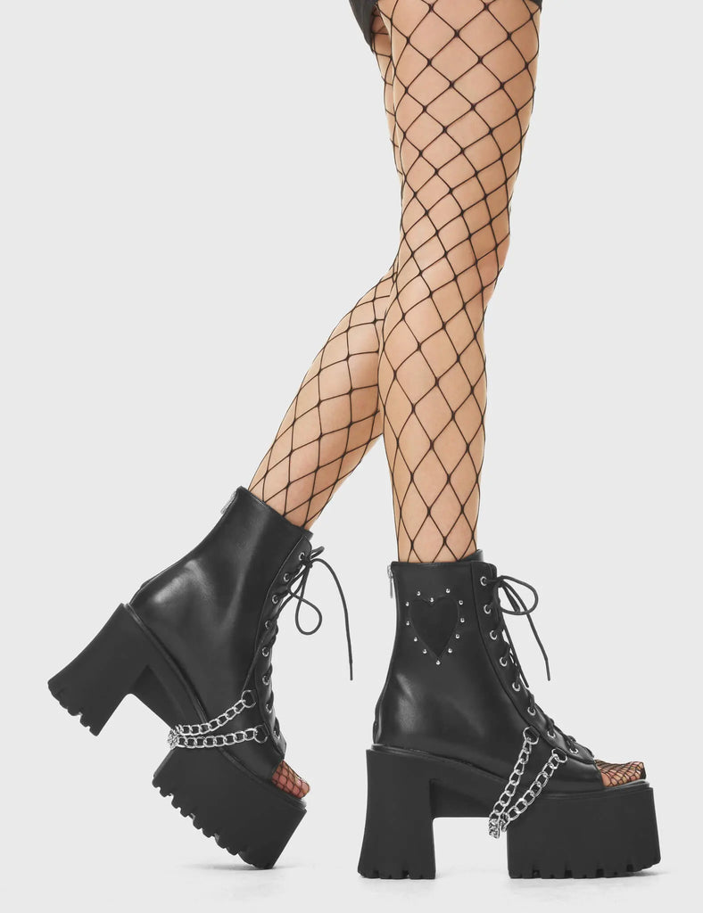 Get To It Chunky Platform Ankle Boots LAMODA