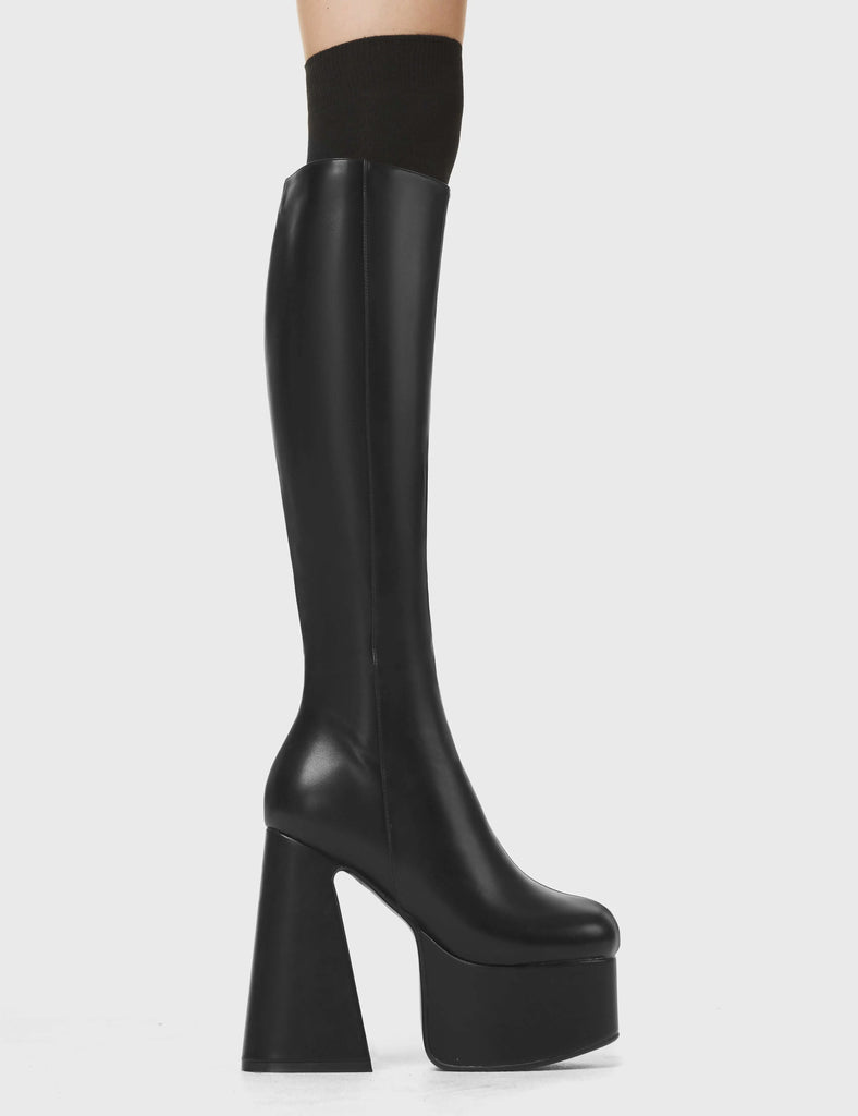 Hate You Platform Knee High Boots lamodawebsite