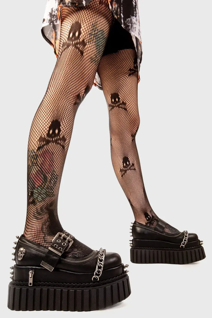 Hazardous Chunky Platform Creeper Shoes lamodawebsite