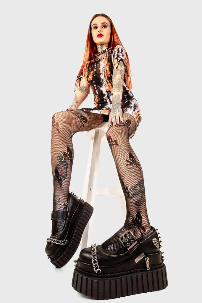 Hazardous Chunky Platform Creeper Shoes lamodawebsite