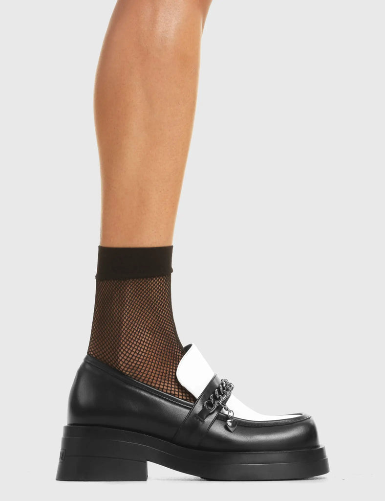 Head Spin Platform Loafer Shoes LAMODA