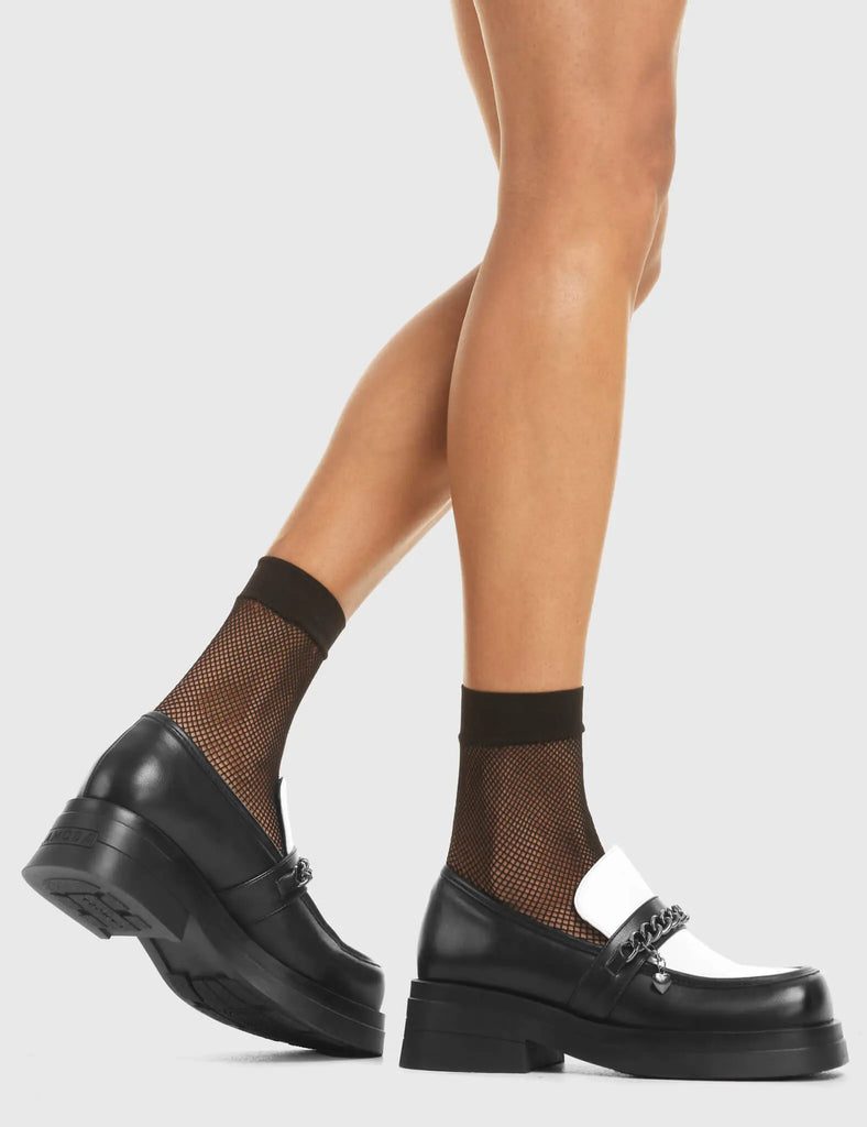 Head Spin Platform Loafer Shoes LAMODA