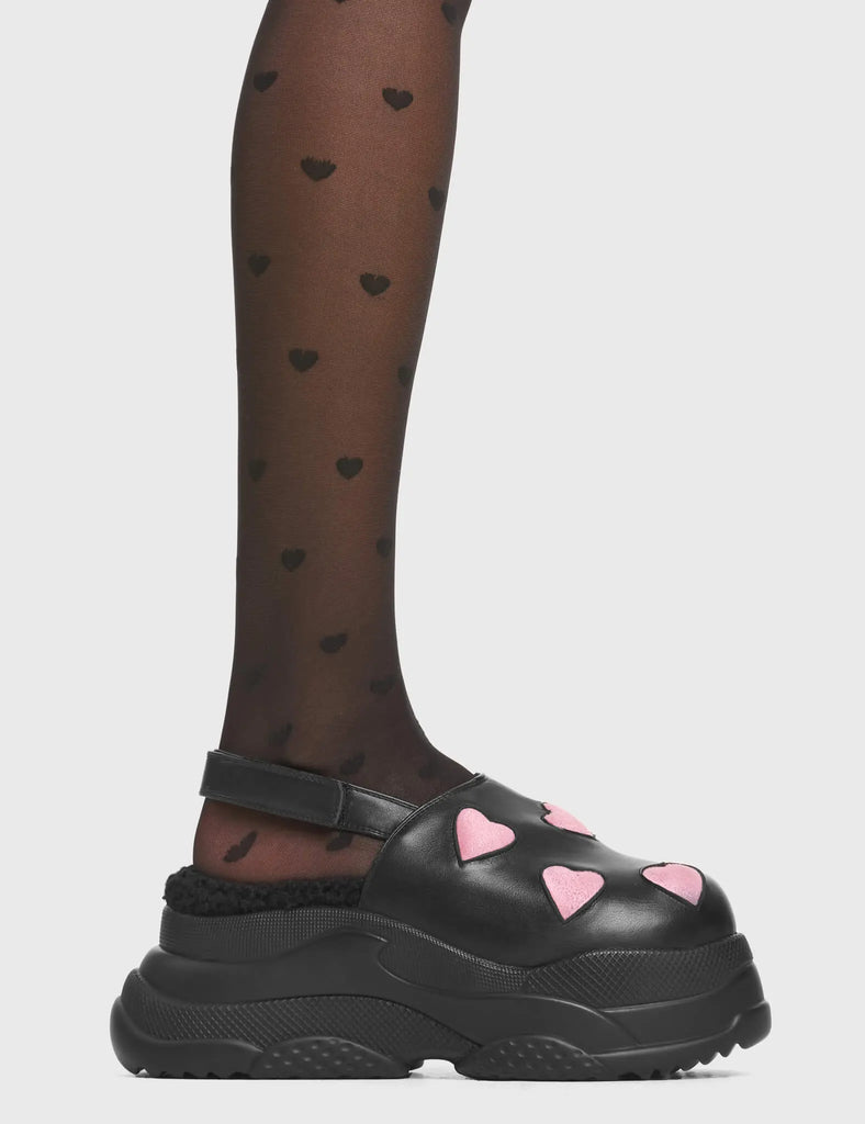 Hit A Nerve Chunky Platform Clogs LAMODA