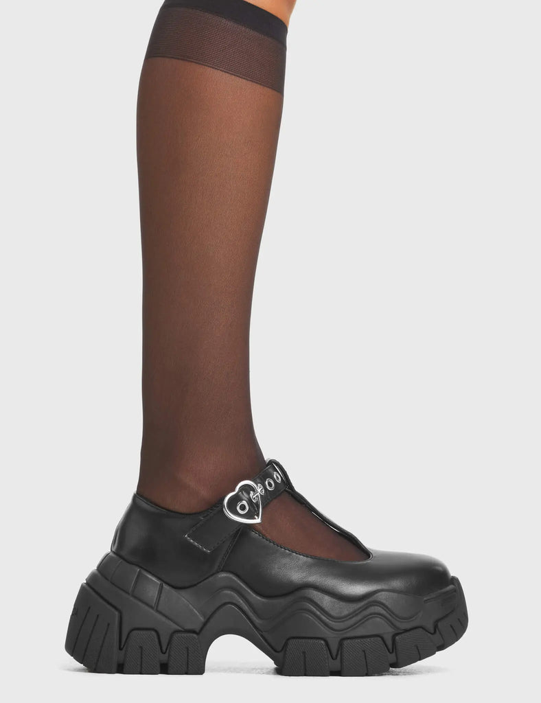 Hot Totty Chunky Platform Mary Jane Shoes LAMODA