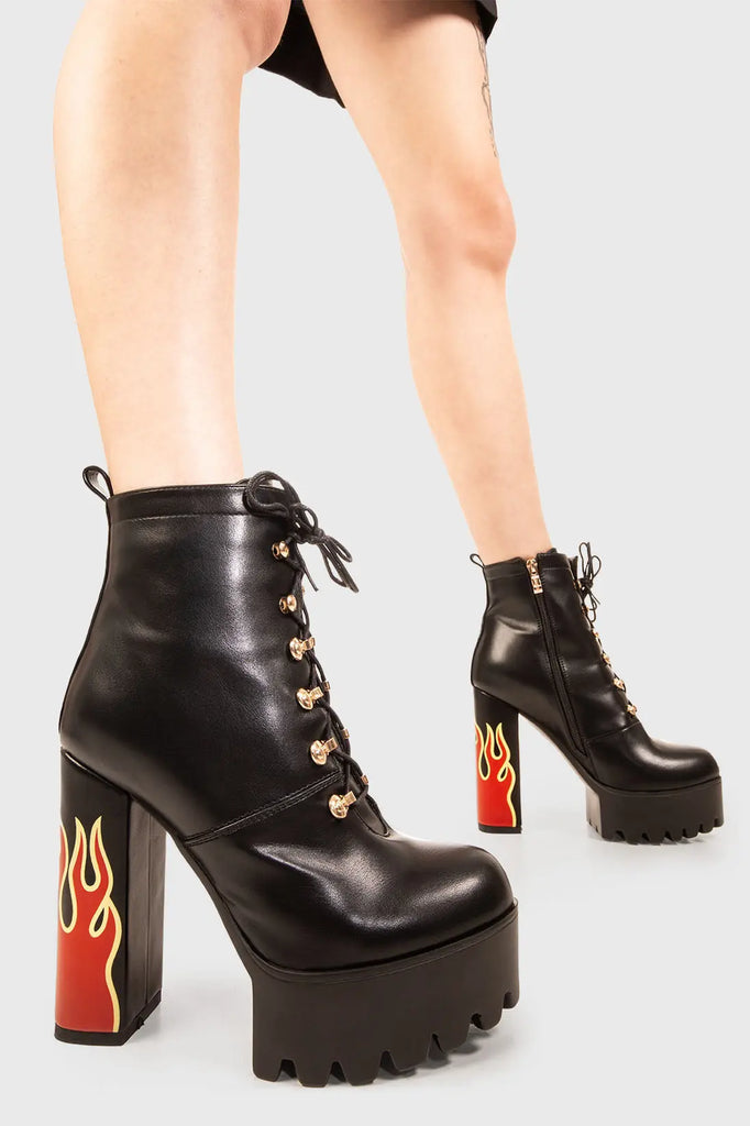 Hustler Platform Ankle Boots lamodawebsite