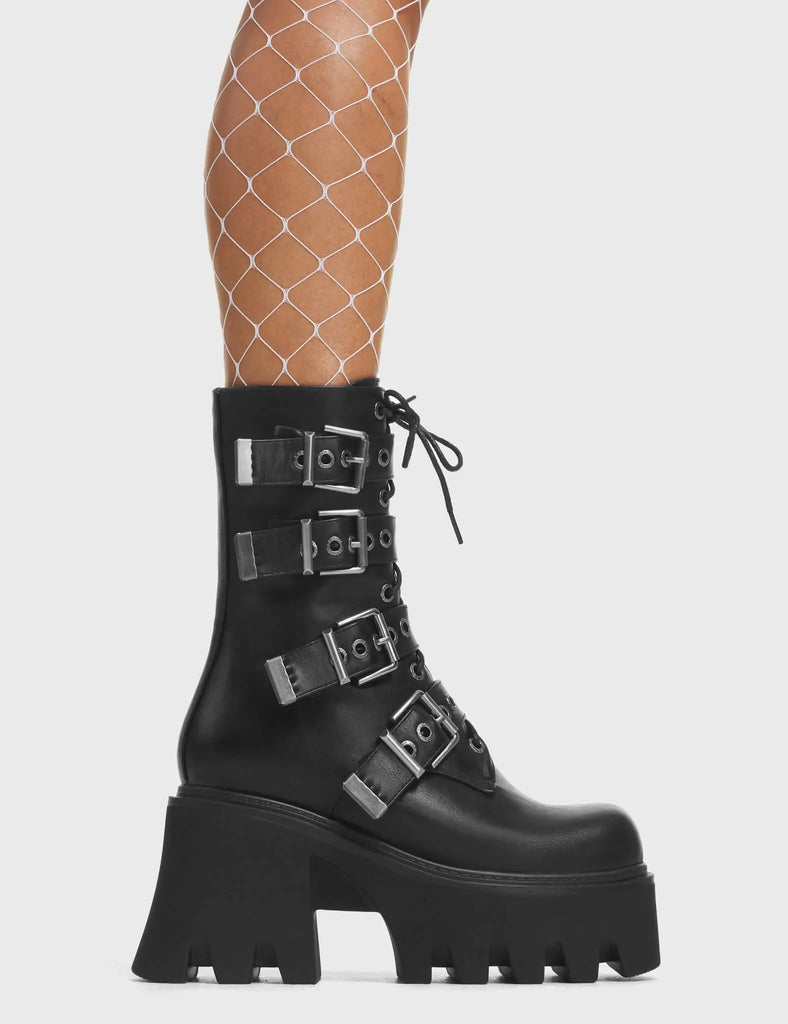 Hysteria Chunky Platform Ankle Boots lamodawebsite