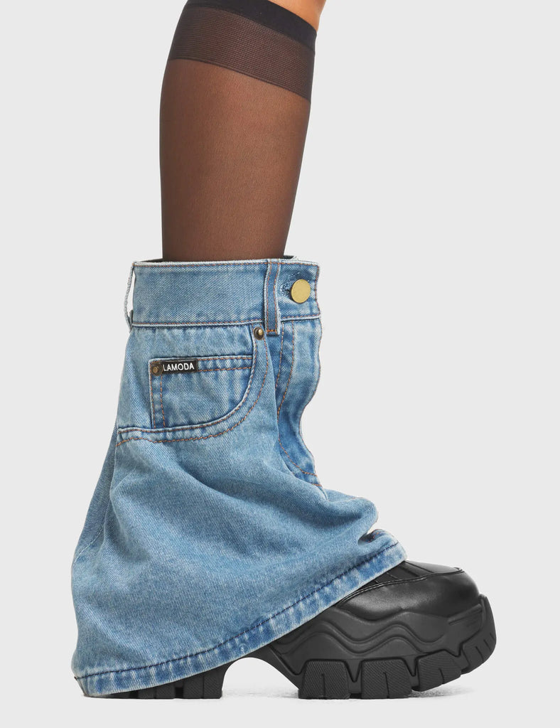 Jeanius Chunky Platform Sneakers LAMODA