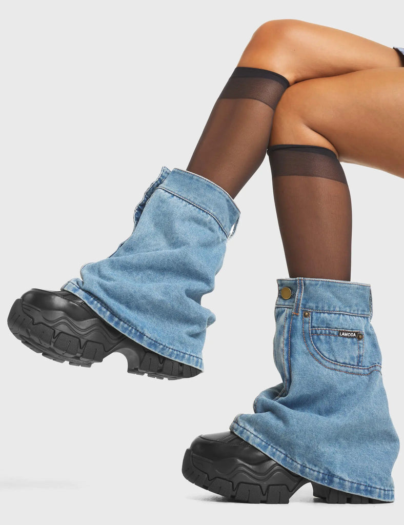 Jeanius Chunky Platform Sneakers LAMODA