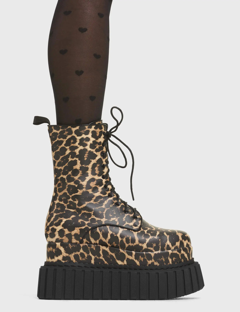 Jungle Queen Chunky Creeper Platform Ankle Boots LAMODA