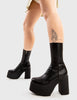 You Wish Platform Ankle Boots