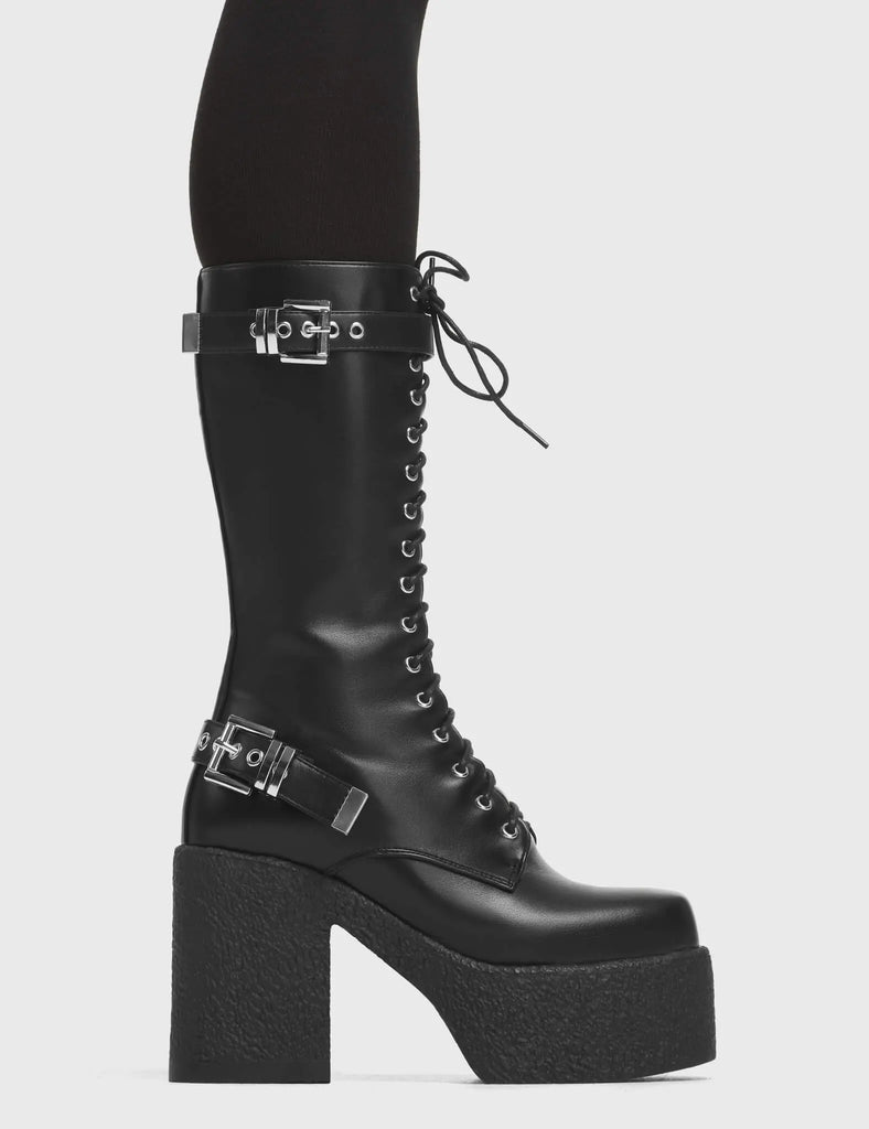 Let U Down Platform Calf Boots LAMODA