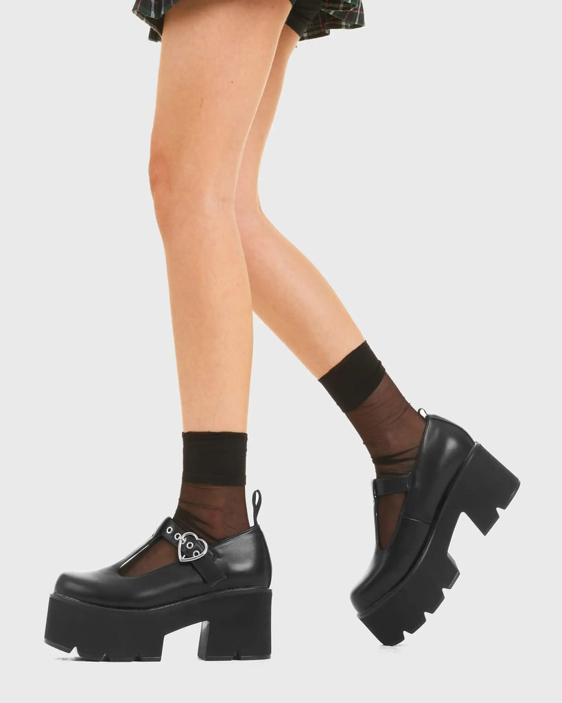 Love Story Chunky Mary Jane Shoes lamodawebsite