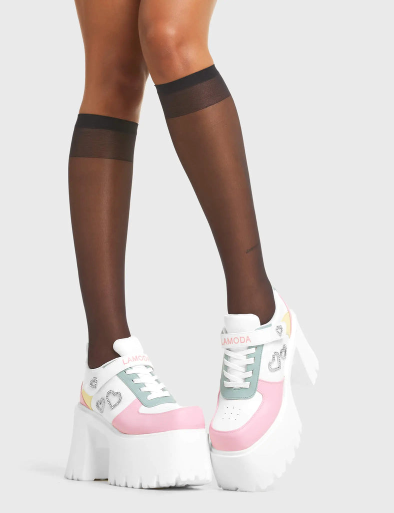 Lovey Dovey Chunky Platform Sneakers LAMODA
