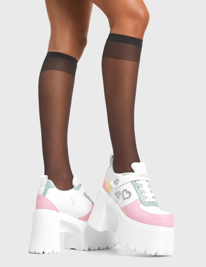 Lovey Dovey Chunky Platform Sneakers LAMODA