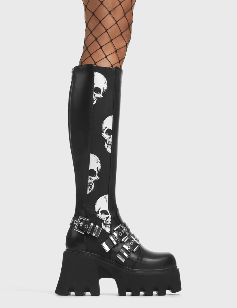 Mayhem Chunky Platform Knee High Boots LAMODA