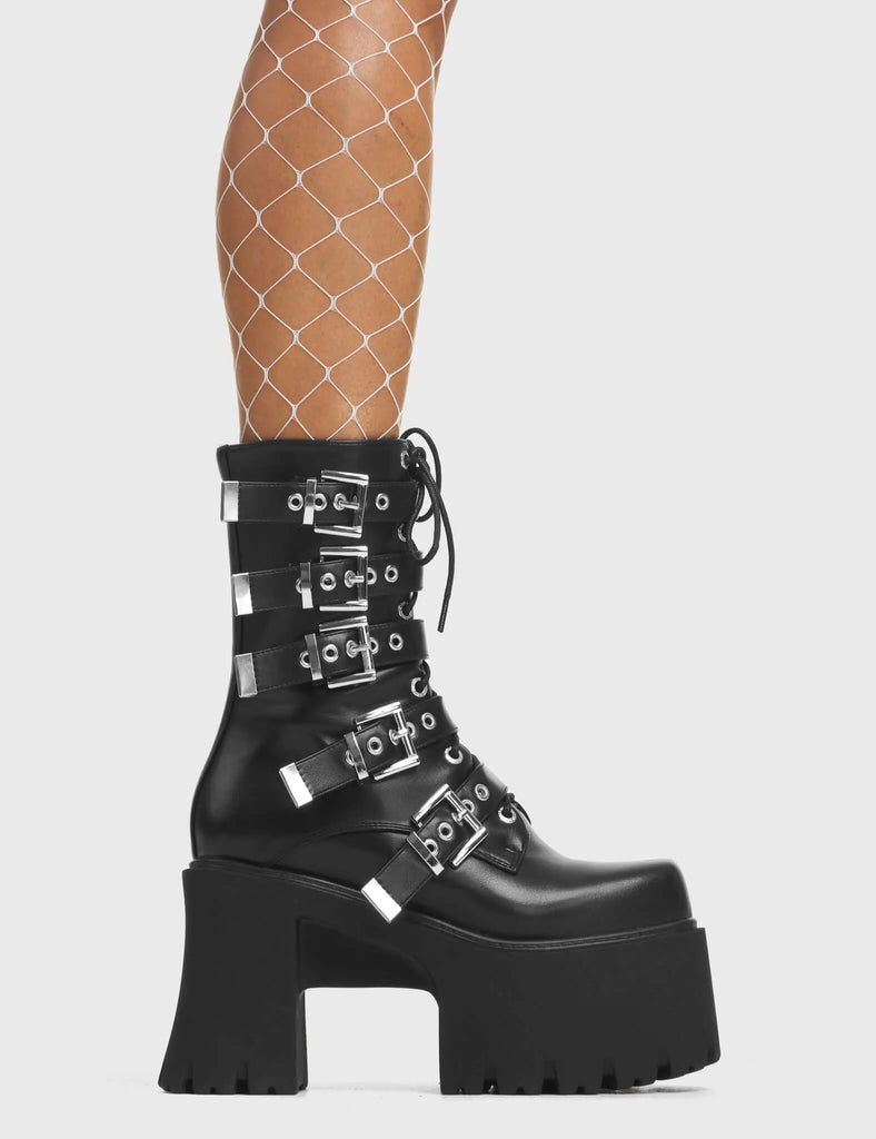 Me Likey Chunky Platform Ankle Boots LAMODA