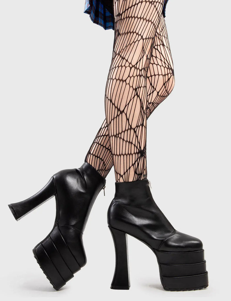 Mercury Retrograde Chunky Platform Ankle Boots lamodawebsite