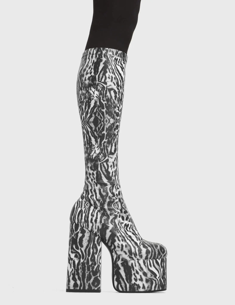 Messenger Platform Knee High Boots LAMODA