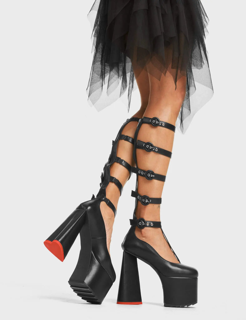 My Angel Platform Knee High Boots LAMODA