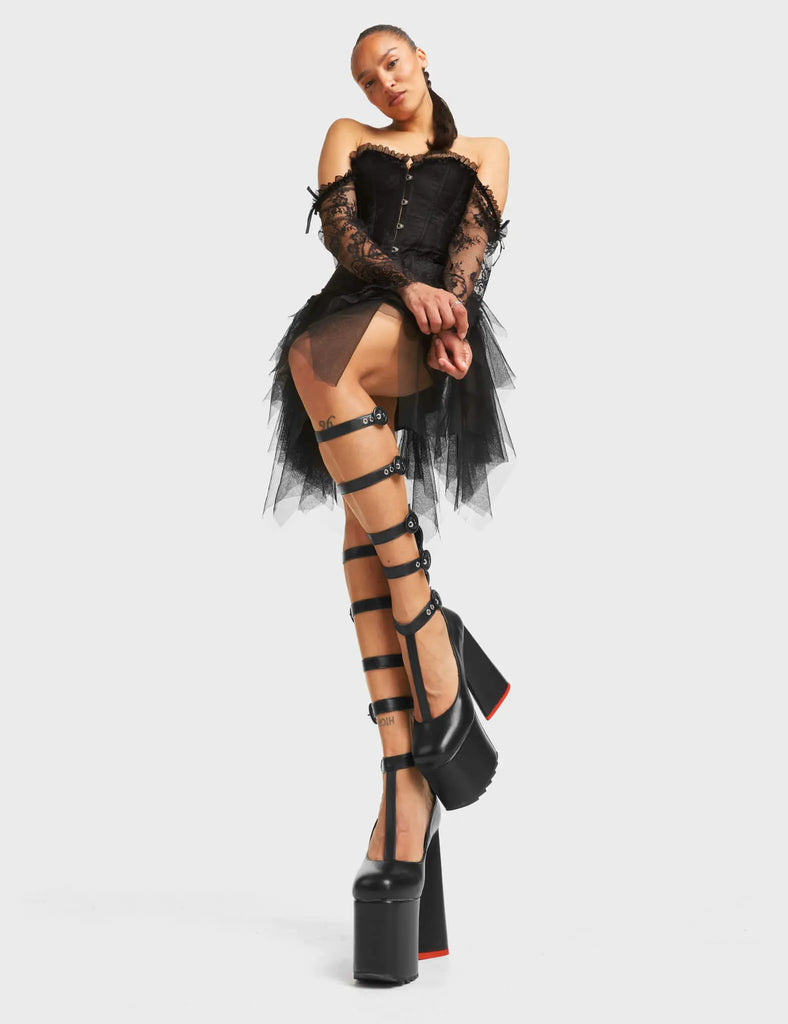 My Angel Platform Knee High Boots LAMODA